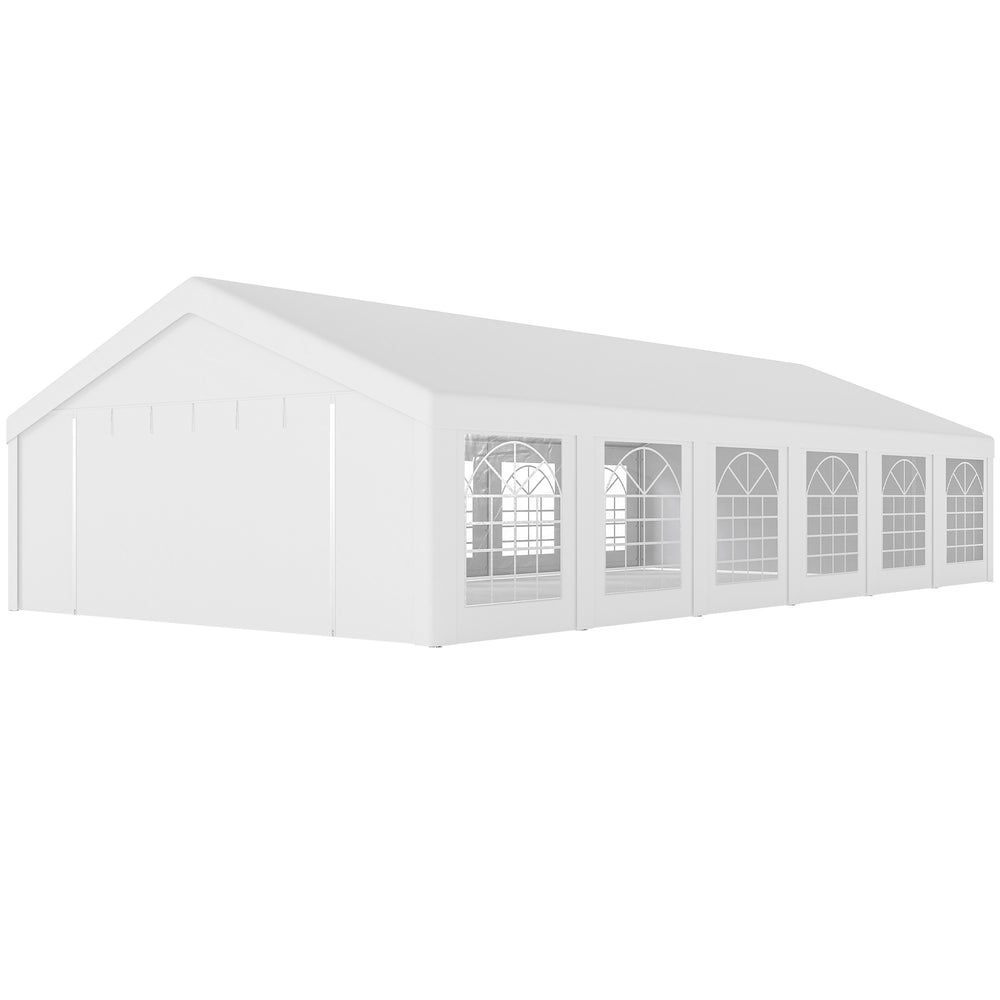 20' x 40' Party Tent, Outdoor Canopy Tent with 12 Removable Window Sidewalls for Parties, Wedding, Events, BBQ