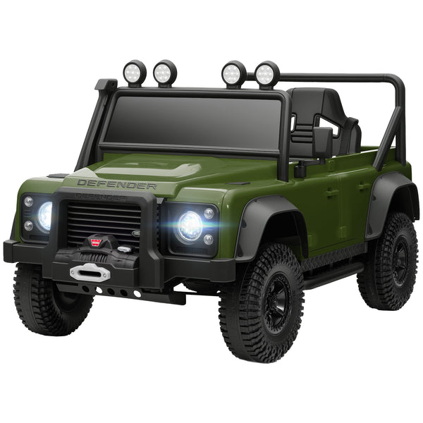 Licensed Land Rover 12V with remote control, dark green 