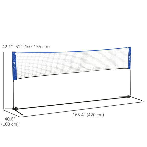14-foot badminton net with carrying bag