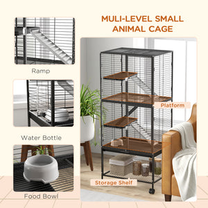 Rolling cart with removable tray and storage shelf