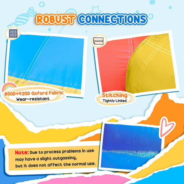 Inflatable trampoline with rocket pattern