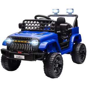 Jeep 12V with remote control and music, dark blue