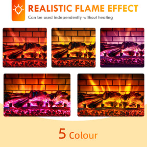1500W Black Infrared Electric Fireplace