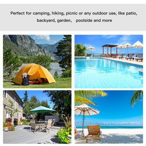 Outdoor lounge chair with 5-position backrest, black