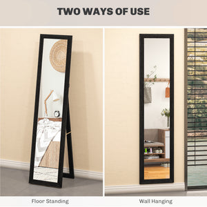 Full-length mirror 38 x 157 cm, black