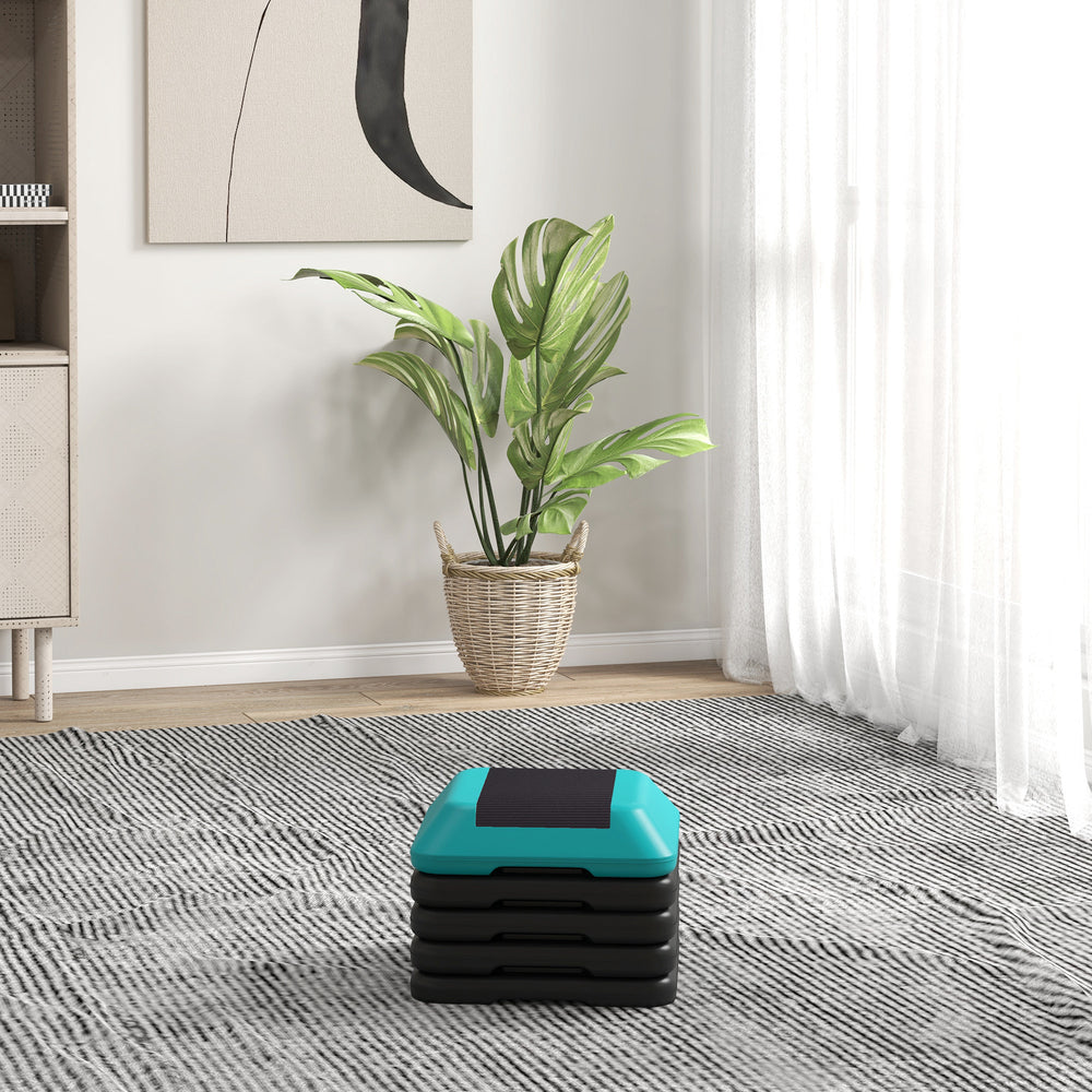 5-level height-adjustable stepper blue