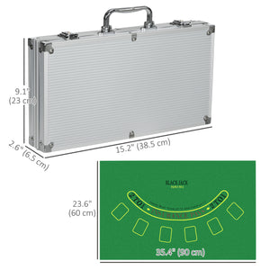 300-Piece Poker Chip Set with Dealer Mat