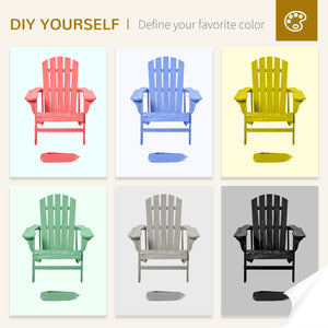 Wooden Adirondack Chair, Muskoka Outdoor Slatted Chair, Natural Color