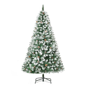 6ft Frosted Artificial Christmas Tree with Automatic Opening