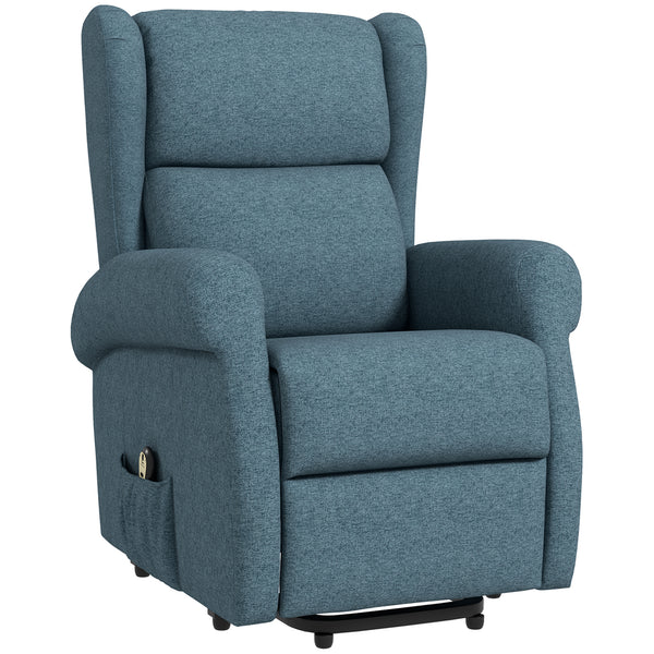 Wingback Lift Chair for Seniors, Blue