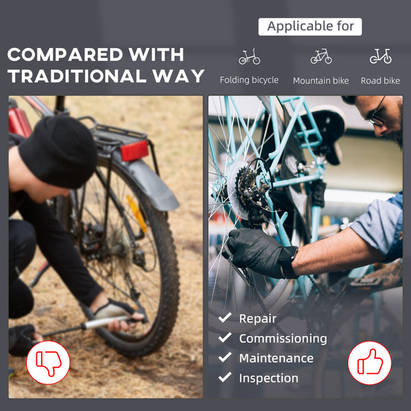 Adjustable bicycle repair stand 