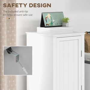 Storage unit with 4 shelves, white