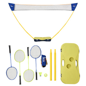 Portable badminton set with net 