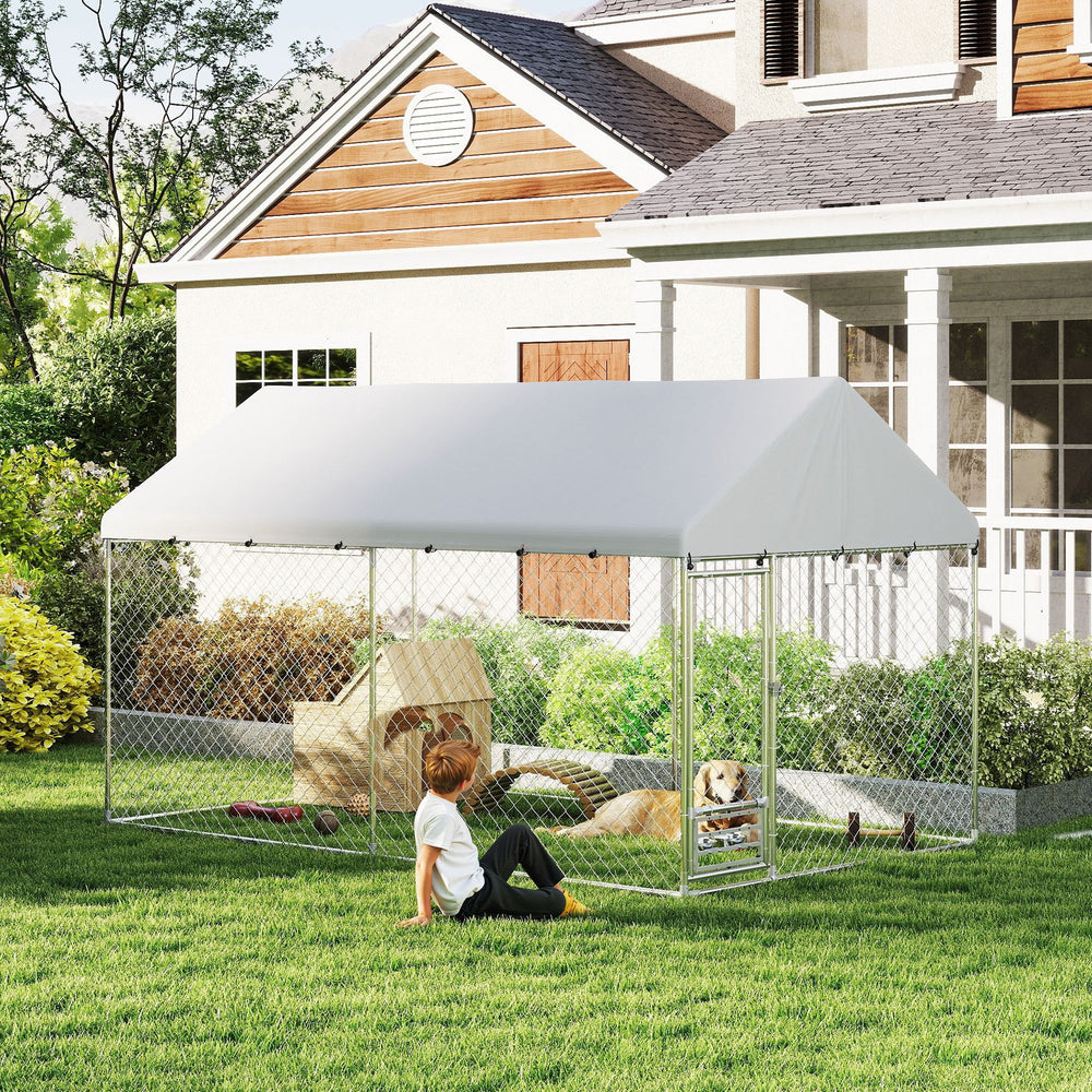 Outdoor enclosure with adjustable and rotating bowls