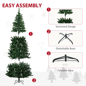 7.5ft Pre-Lit Artificial Christmas Tree with Warm White LED Light