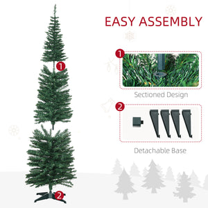 7ft Pre-Lit Artificial Christmas Tree with Warm White LED Lights