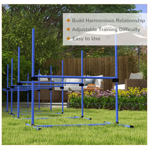 Set of 6 adjustable jump bars