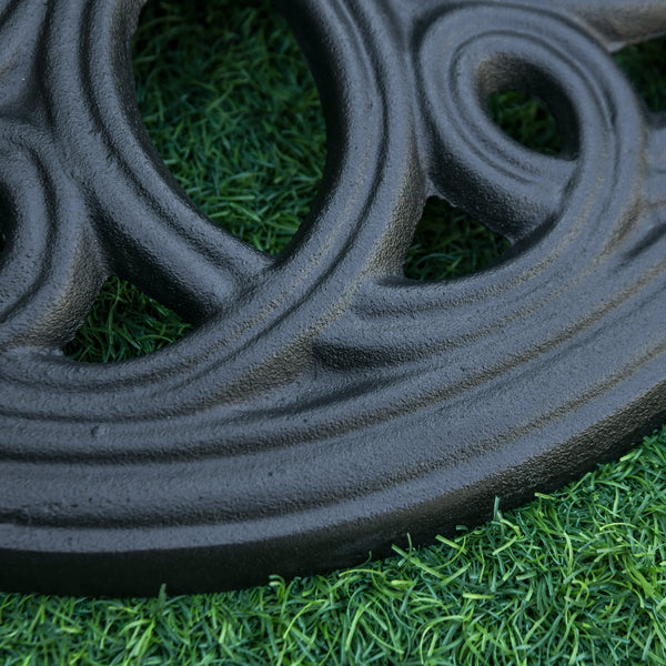 Patio Umbrella Stand, Fits 1.5" and 2" Diameter Poles, Black