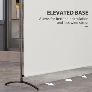 Single-panel room divider, UV30+ protection, beige