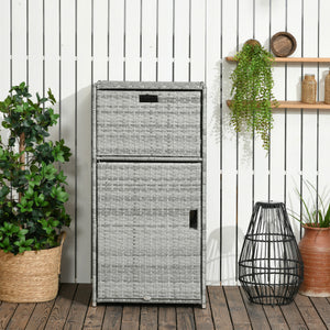 Patio storage cabinet, mixed gray
