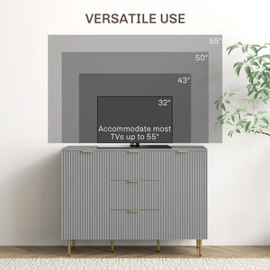 Modern kitchen storage cabinet with 3 drawers and adjustable shelves, grey