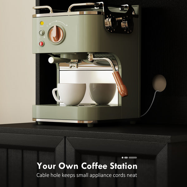 Storage unit with 8 shelves, black