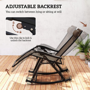 2-in-1 adjustable zero-gravity recliner chair, brown