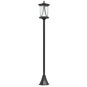 Solar lamp on a pole