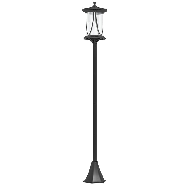 Solar lamp on a pole