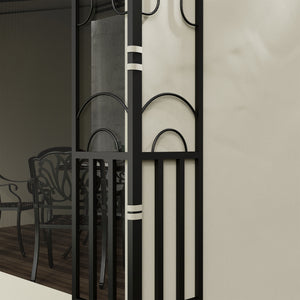 Wall-mounted pergola 10 x 13 with 2 curtains and 2 mosquito nets, UV resistant, beige