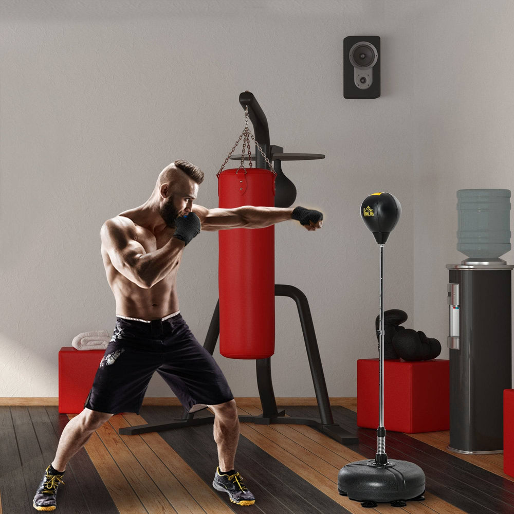Freestanding Punching Bag with Speedball and Gloves for Home Training