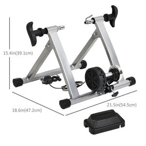 Magnetic Indoor Bike Mount with Quick Release Skewer, Silver
