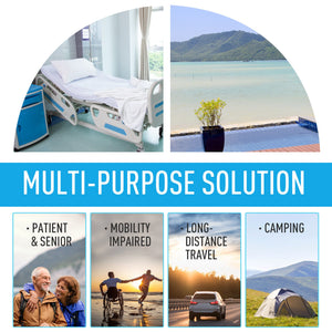 Portable Travel Toilet, Removable and Disposable Tank, 5.3 Gallons (20 L)