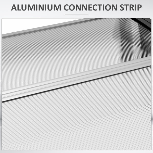 9.9 ft x 3.1 ft Clear Polycarbonate Door Canopy