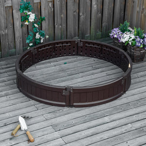 Round above-ground planter for flowers, herbs and vegetables