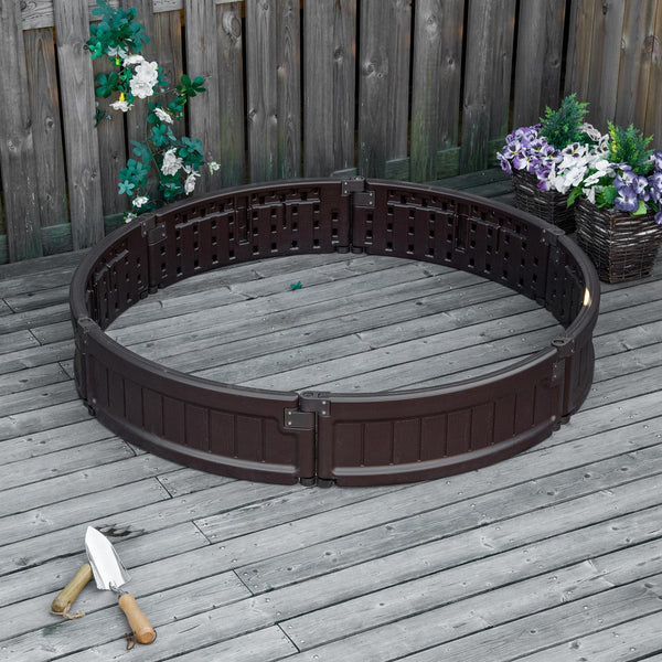 Round above-ground planter for flowers, herbs and vegetables