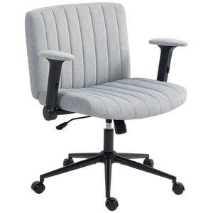 Grey cross-back office chair