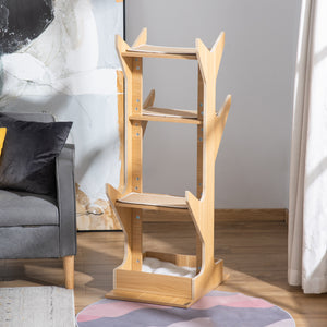 4-Level Wooden Cat Tree with Resting House