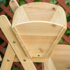 3-tier raised wooden planter