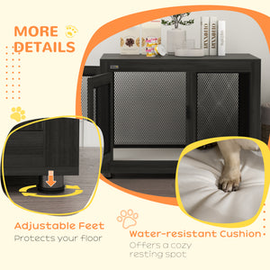 Cage with waterproof cushion, black