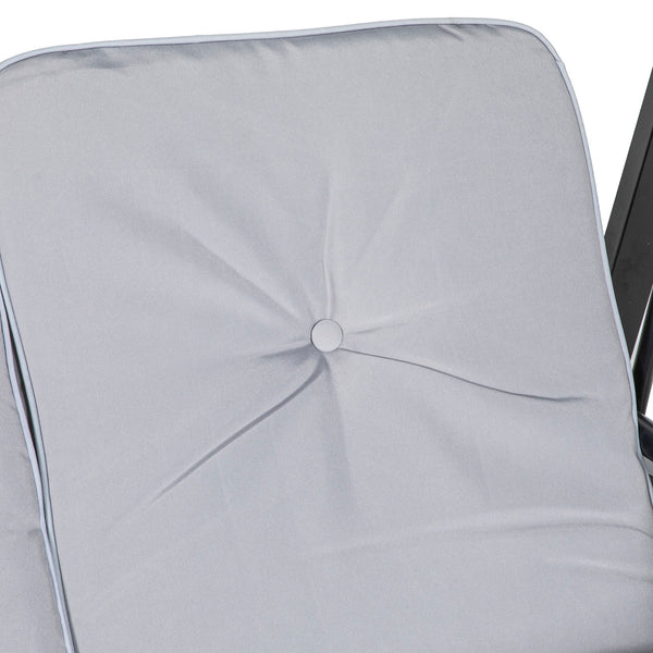 2-seater swing with adjustable canopy, grey