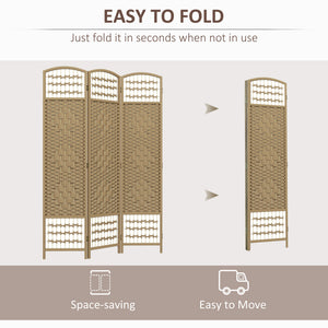 3-Panel Folding Screen, Natural Color