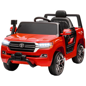 Licensed Toyota Land Cruiser 12V with Remote Control, Red