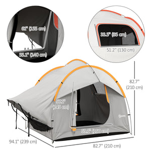 Waterproof SUV car tent with 3 doors and mesh window