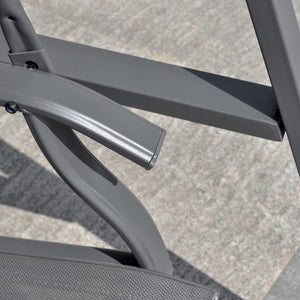 2-seater swing with adjustable canopy, grey