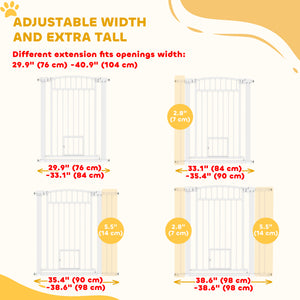 Extra Large Pet Gate with Small Door