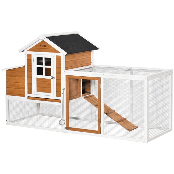 Waterproof chicken coop for 2 to 4 hens with nesting box