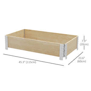 Folding raised planter