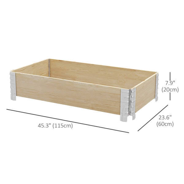Folding raised planter