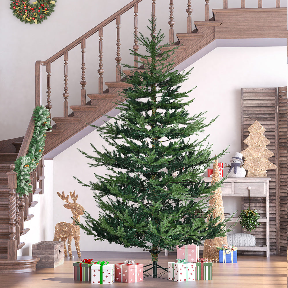 7.5ft Artificial Christmas Tree with Metal Base